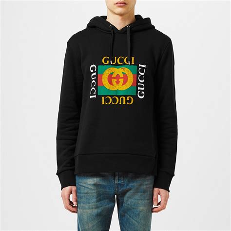 black gucci hoodie replica|gucci distressed hoodie.